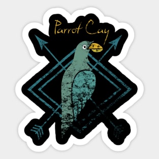 Parrot Cay Retro Sticker